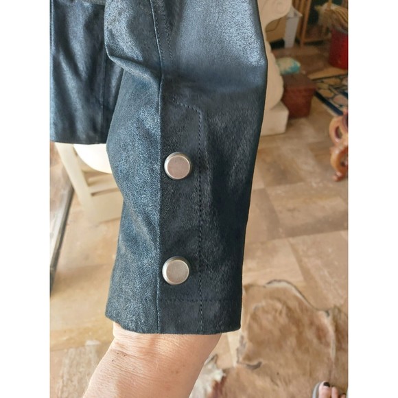 Vintage Bradley Bayou Jacket Womens M Soft Suede Leather Long Lines Chic Classy - Picture 5 of 10